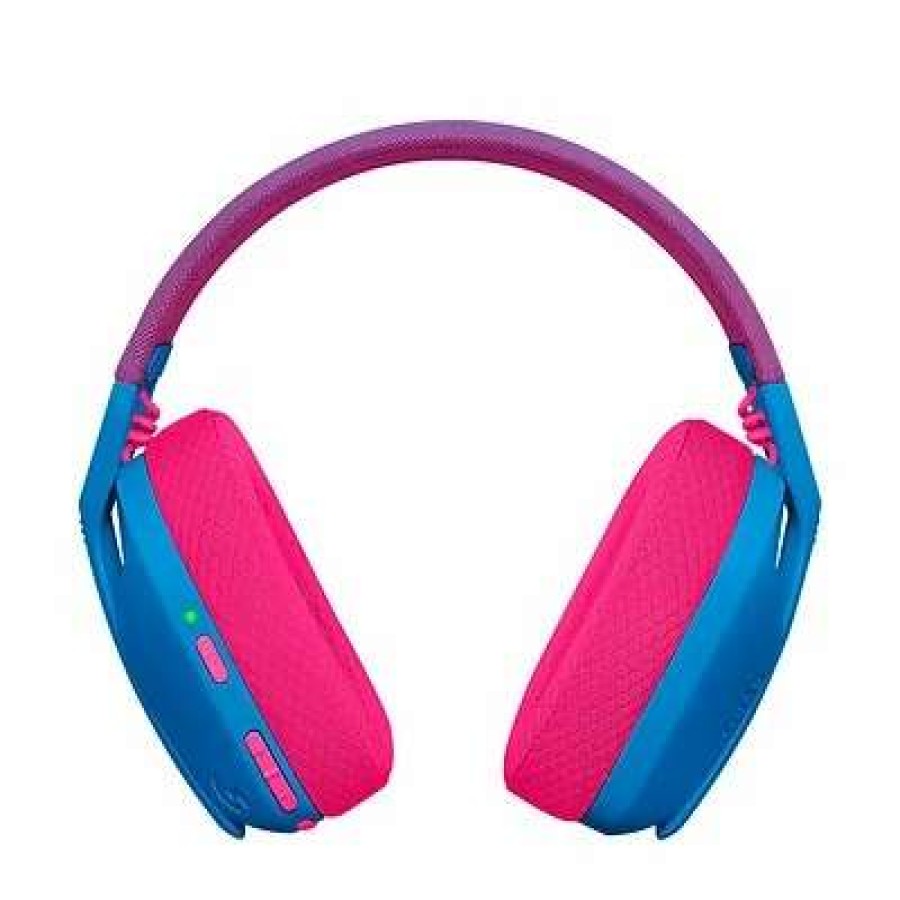 Headsets * | Gaming Headsets Logitech G435 Noise Canceling Bluetooth Over-The-Ear Gaming Headset, Blue/Raspberry (981-001061)