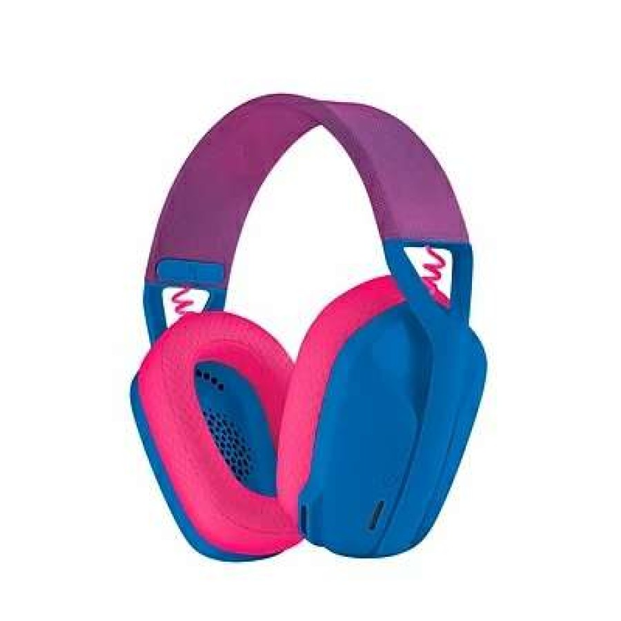 Headsets * | Gaming Headsets Logitech G435 Noise Canceling Bluetooth Over-The-Ear Gaming Headset, Blue/Raspberry (981-001061)