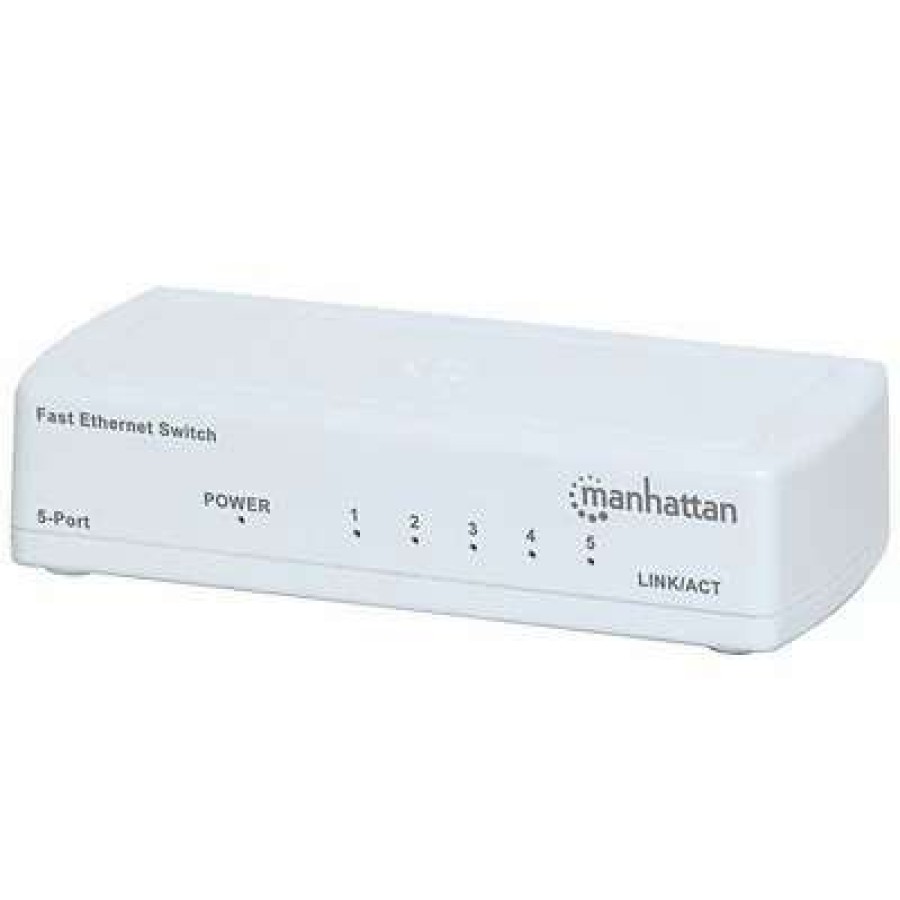 Ethernet Switches * | Ethernet Switches Manhattan 560672 Fast Ethernet Office Switch (5 Port)