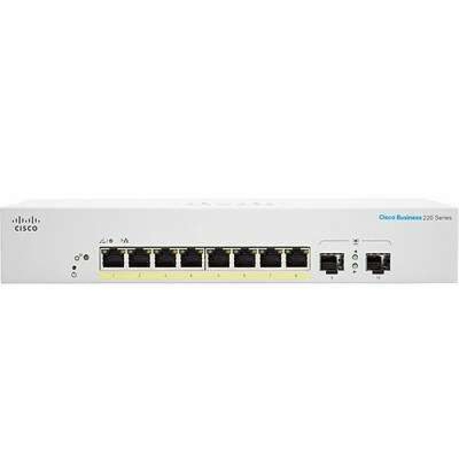 Ethernet Switches * | Ethernet Switches Cisco 220 Cbs220-8Fp-E-2G-Na 8 Ports Gigabit Ethernet Rack Mountable Switch