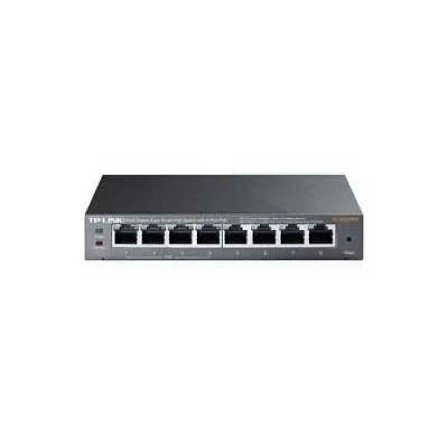 Ethernet Switches * | Tp Link Ethernet Switches Tp-Link 8-Port Gigabit Easy Smart Switch With 4-Port Poe (Tl-Sg108Pe)