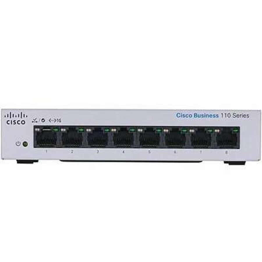 Ethernet Switches * | Ethernet Switches Cisco 110 Cbs110-8T-D-Na 8 Ports Gigabit Ethernet Rack Mountable Switch