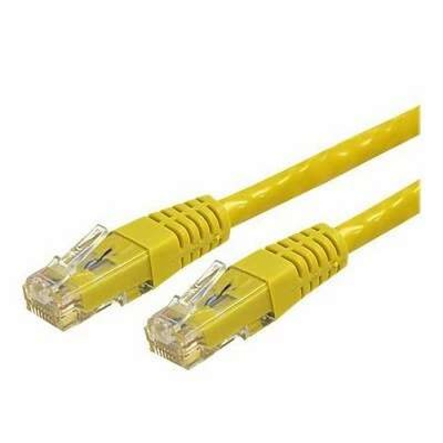 Network Adapters * | Network Adapters Startech Cat 6 Utp Molded Patch Cable, Yellow, 35