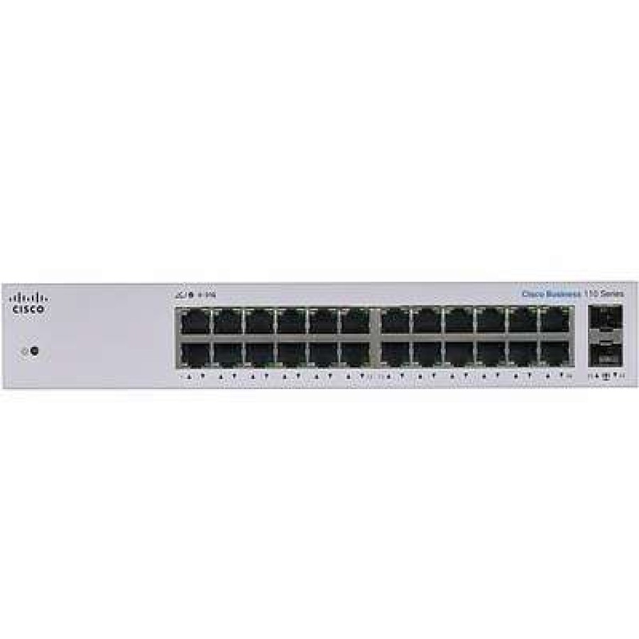 Ethernet Switches * | Ethernet Switches Cisco 110 Cbs110-16Pp-Na 16 Ports Gigabit Ethernet Rack Mountable Switch