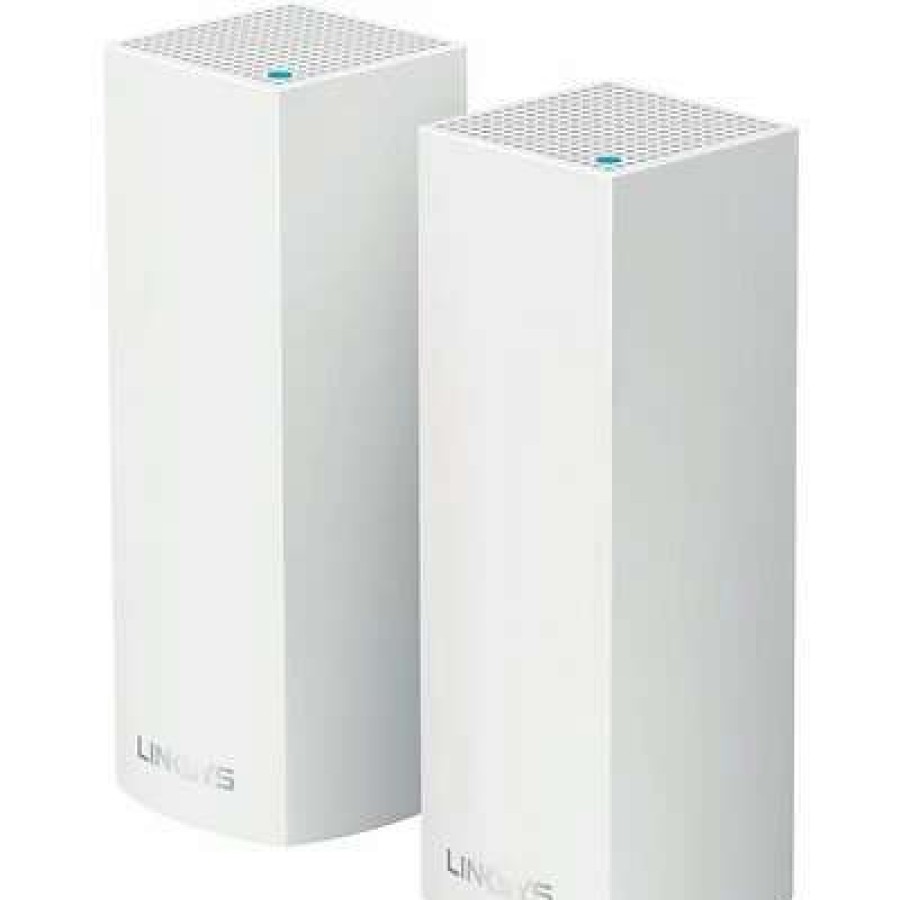 Wireless Routers * | Wireless Routers Linksys Velop Whole Home Mesh Wi-Fi System Ac2200 Tri Band Wireless And Ethernet Router, White (Whw0302)