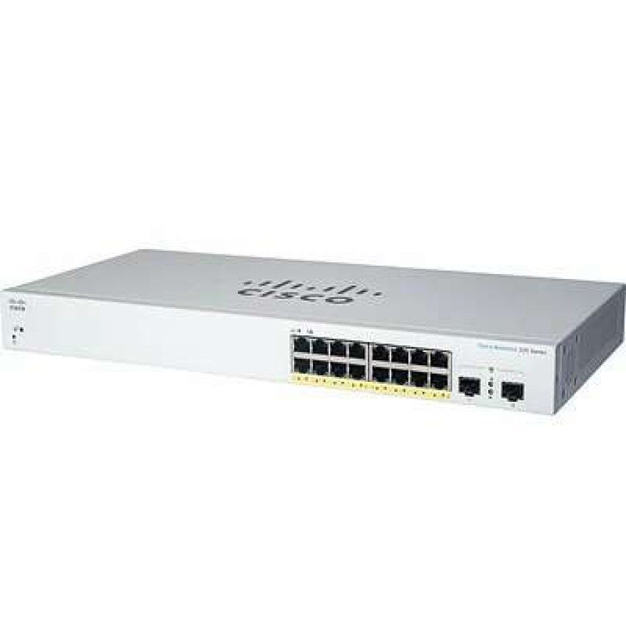 Ethernet Switches * | Ethernet Switches Cisco 220 Cbs220-16T-2G-Na 16 Ports Gigabit Ethernet Rack Mountable Switch