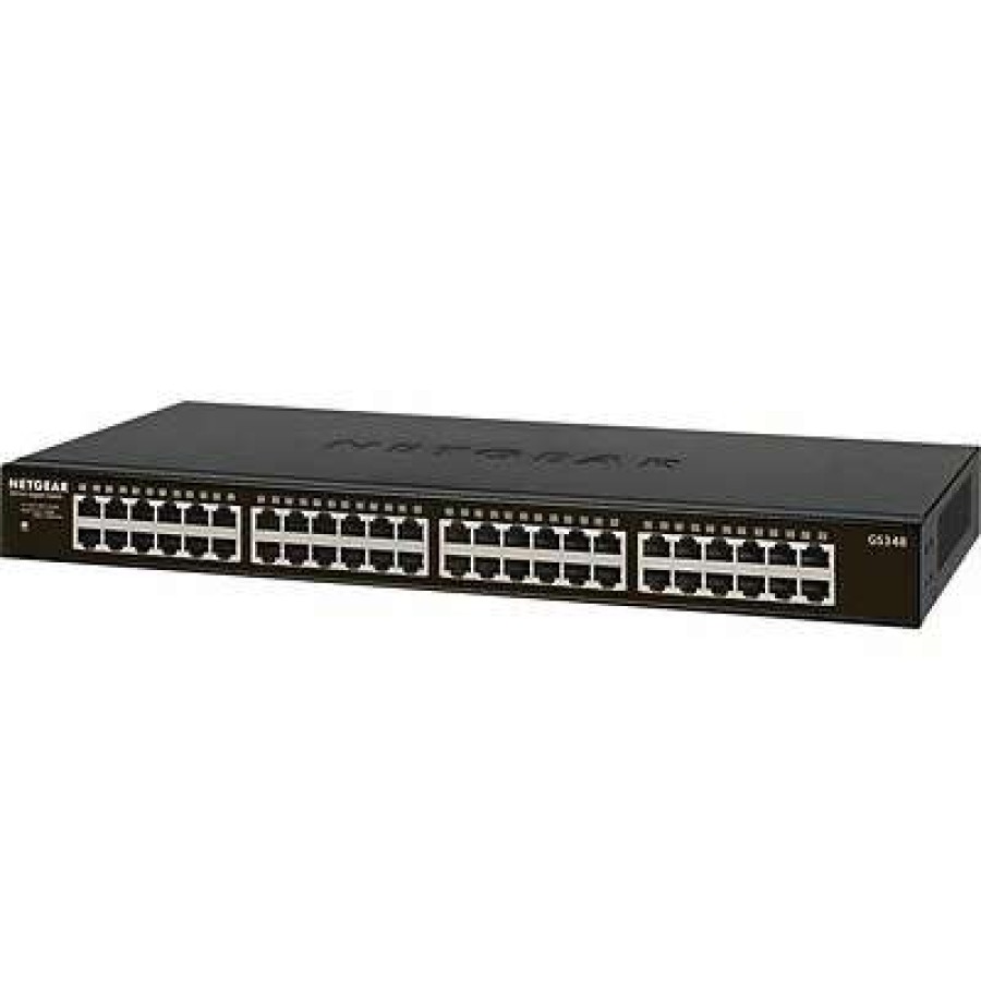 Ethernet Switches * | Ethernet Switches Netgear 48-Port Gigabit Ethernet Rackmount Unmanaged Switch (Gs348)