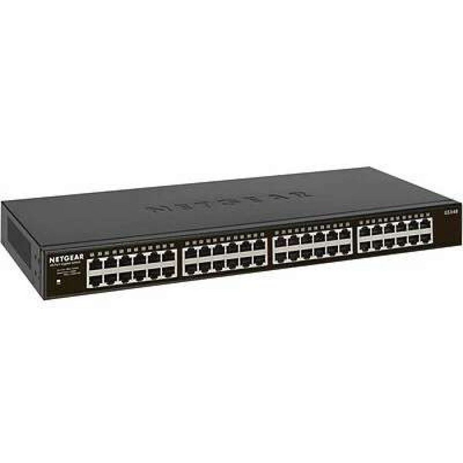 Ethernet Switches * | Ethernet Switches Netgear 48-Port Gigabit Ethernet Rackmount Unmanaged Switch (Gs348)