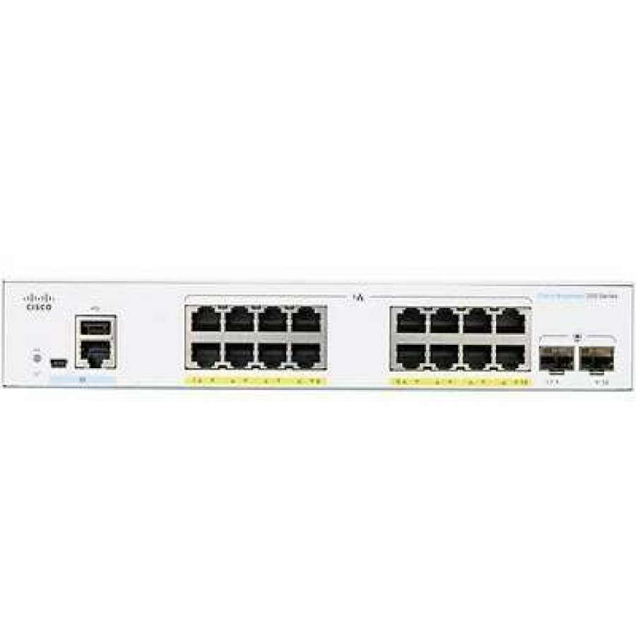 Ethernet Switches * | Ethernet Switches Cisco Business 250 Cbs250-16P-2G-Na 16 Port Gigabit Ethernet Rack Mountable Switch