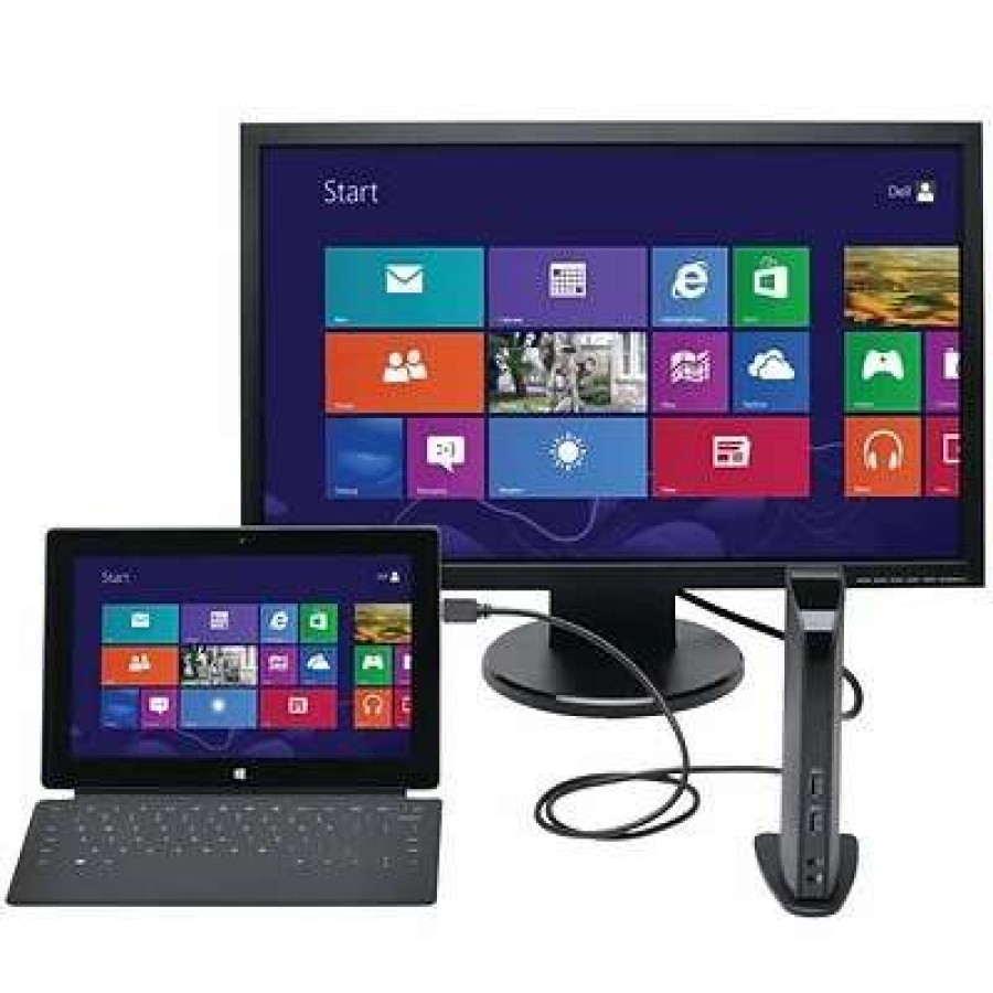 Laptop Accessories * | Laptop Docking Stations Kensington K33972Us Usb 3.0 Docking Station W/Dual Dvi/Hdmi/Vga Video