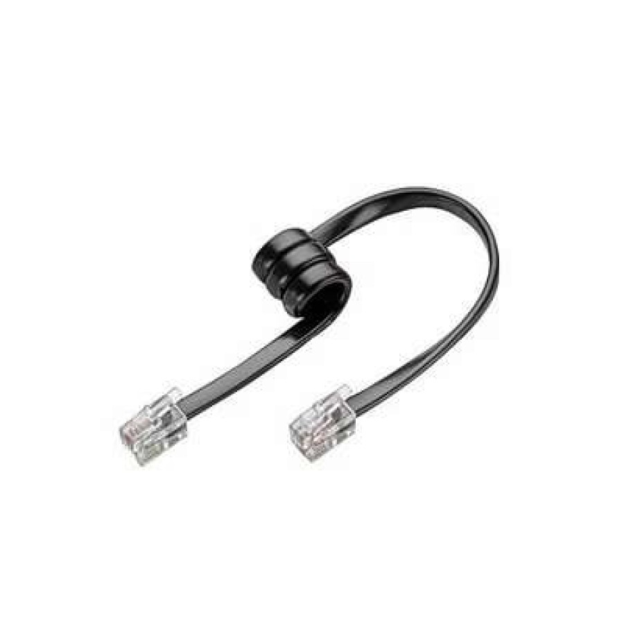 Headsets * | Headset Accessories Plantronics 40974-01 Coiled Phone Cable For M12/M22 Amplifier To Phone