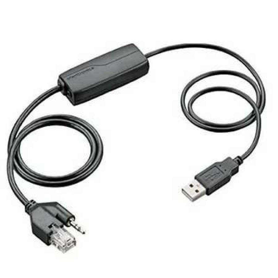 Headsets * | Headset Accessories Plantronics Electronic Hook Switch Cable, Black (Apu-76)