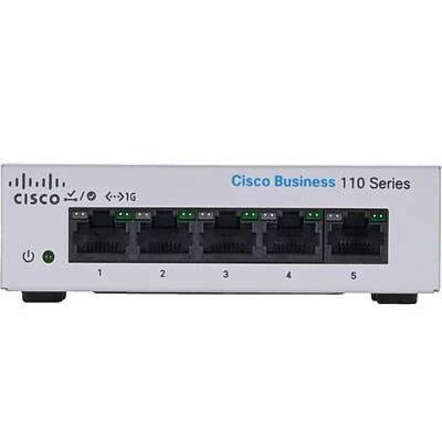 Ethernet Switches * | Ethernet Switches Cisco 110 Cbs110-5T-D-Na 5 Ports Gigabit Ethernet Rack Mountable Switch