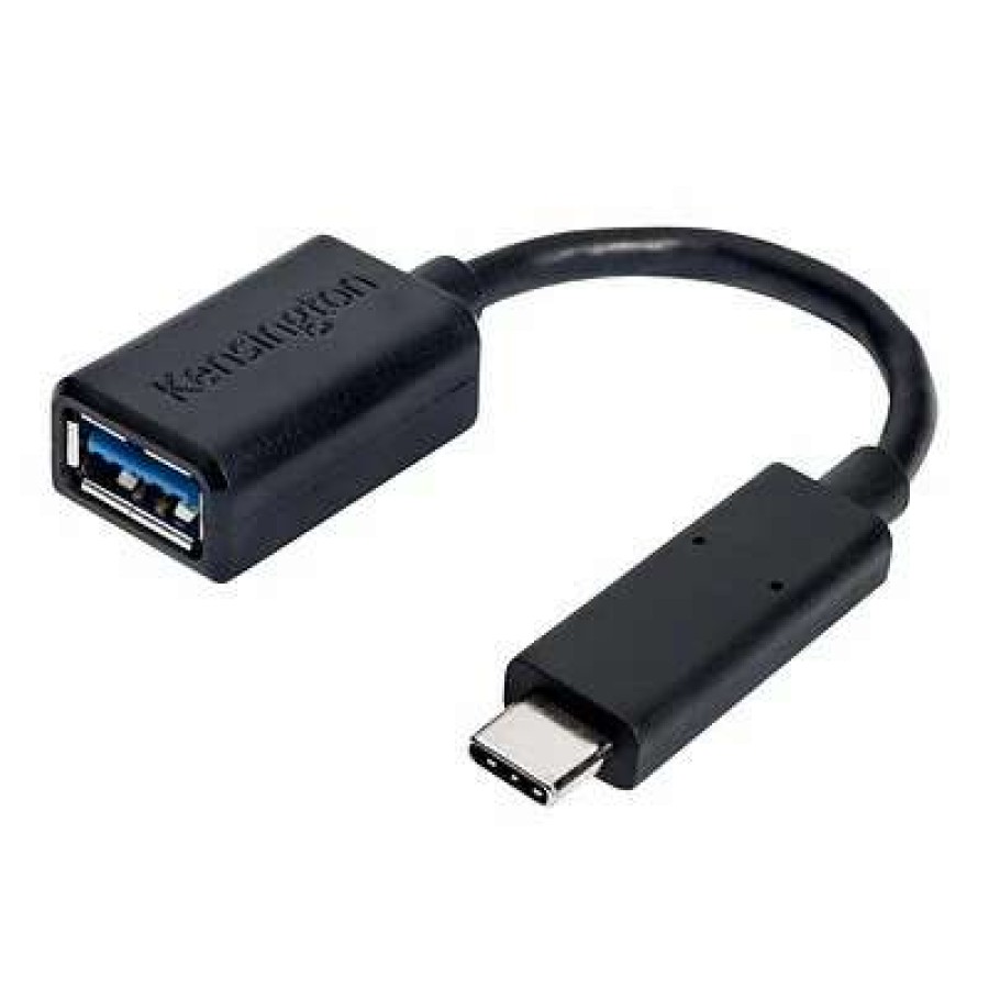 Network Adapters * | Network Adapters Kensington K33992Ww 5 Gbps Usb A/Usb C Female/Male Data Transfer Adapter, Black (K33992Ww)