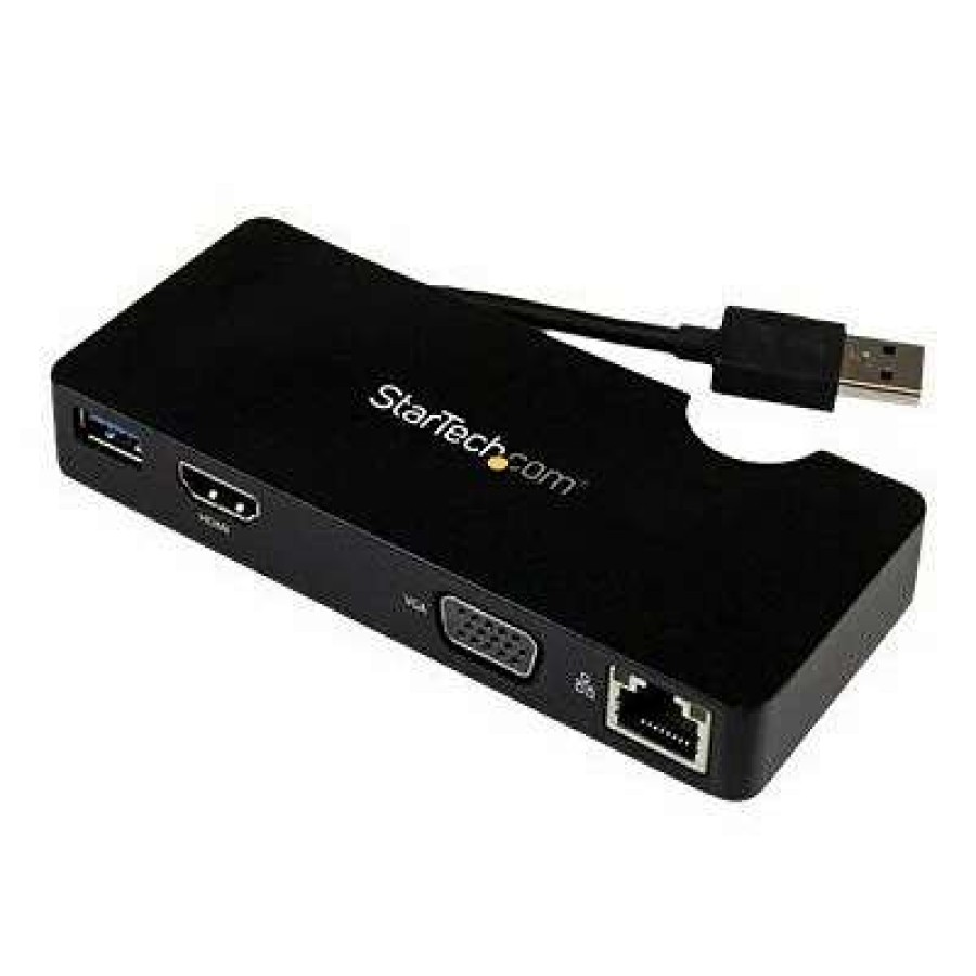 Laptop Accessories * | Laptop Docking Station Startech Usb3Smdockhv Travel Docking Station For Laptops; Hdmi Or Vga, Usb 3.0