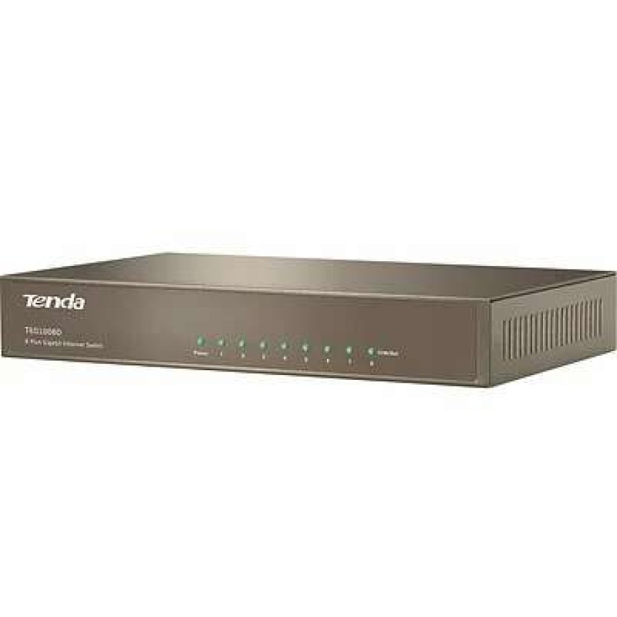 Ethernet Switches * | Ethernet Switches Tenda Teg1008D 8-Port Gigabit Ethernet Desktop/Wall Mountable Switch