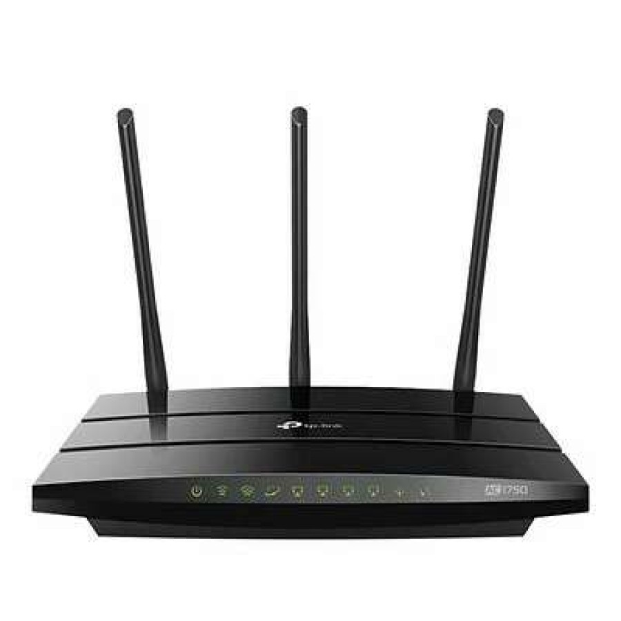 Wireless Routers * | Wireless Routers Tp-Link Ac1750 Dual Band Wireless And Ethernet Router, Black (Archer A7)