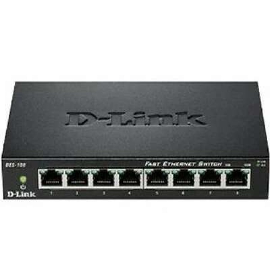 Ethernet Switches * | Ethernet Switches D-Link Des-108 Desktop Unmanaged Ethernet Switch; 8 Ports