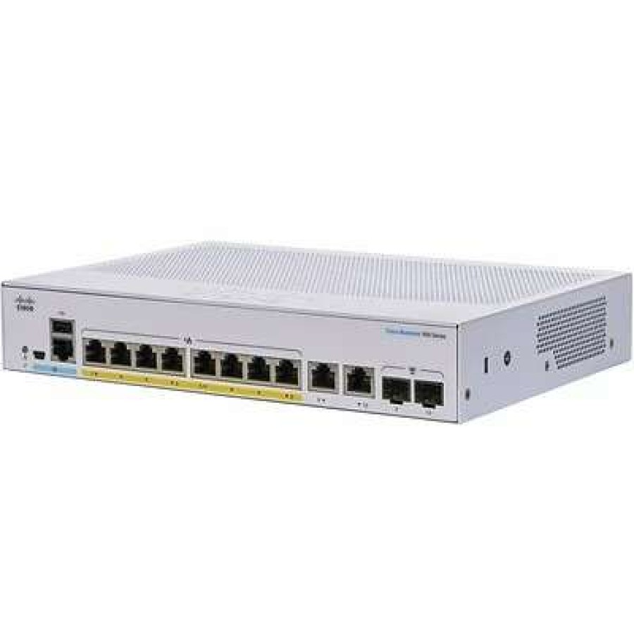 Ethernet Switches * | Ethernet Switches Cisco Business 350 Cbs350-8P-E-2G-Na 8 Port Gigabit Ethernet Rack Mountable Switch