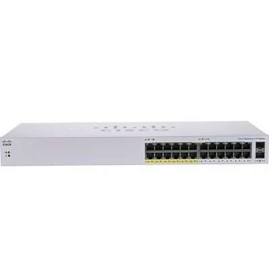 Ethernet Switches * | Ethernet Switches Cisco 110 Cbs110-24Pp-Na 24 Ports Gigabit Ethernet Rack Mountable Switch