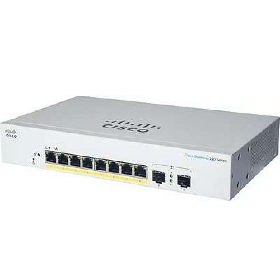 Ethernet Switches * | Ethernet Switches Cisco 220 Cbs220-8P-E-2G-Na 8 Ports Gigabit Ethernet Rack Mountable Switch