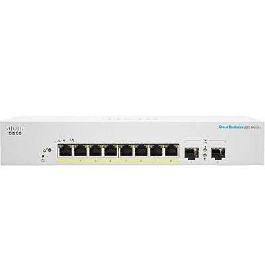 Ethernet Switches * | Ethernet Switches Cisco 220 Cbs220-8P-E-2G-Na 8 Ports Gigabit Ethernet Rack Mountable Switch