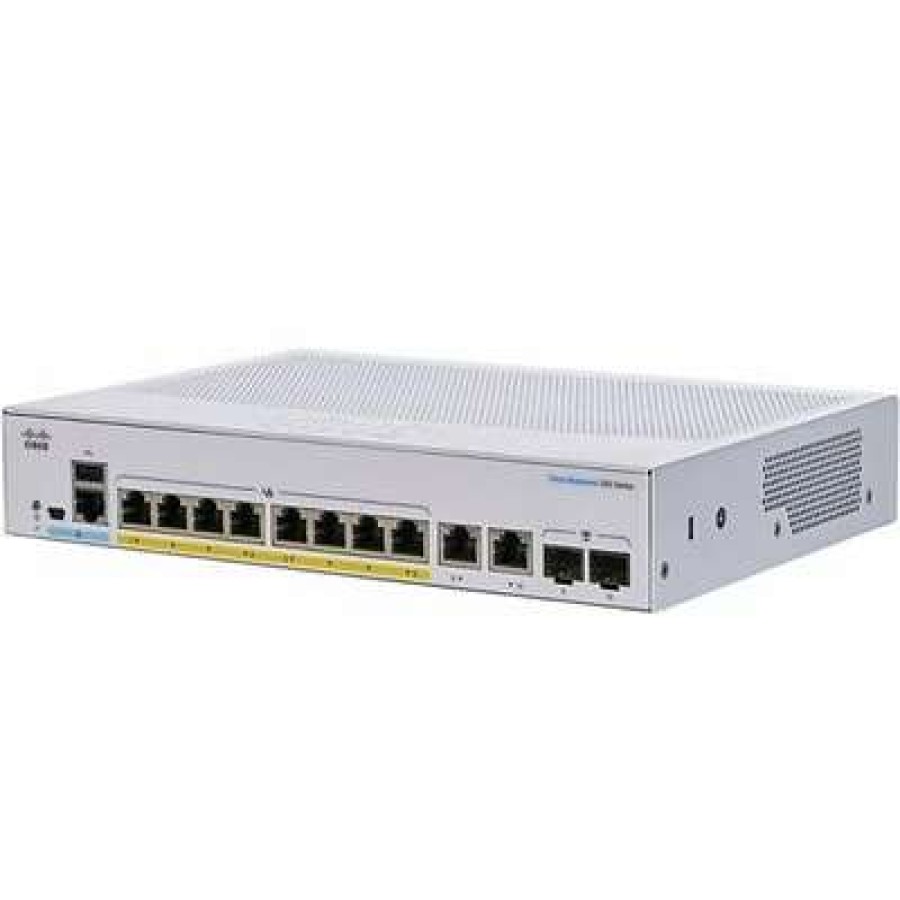 Ethernet Switches * | Ethernet Switches Cisco 250 Cbs250-8Fp-E-2G-Na 8 Ports Gigabit Ethernet Rackmount Design Switch