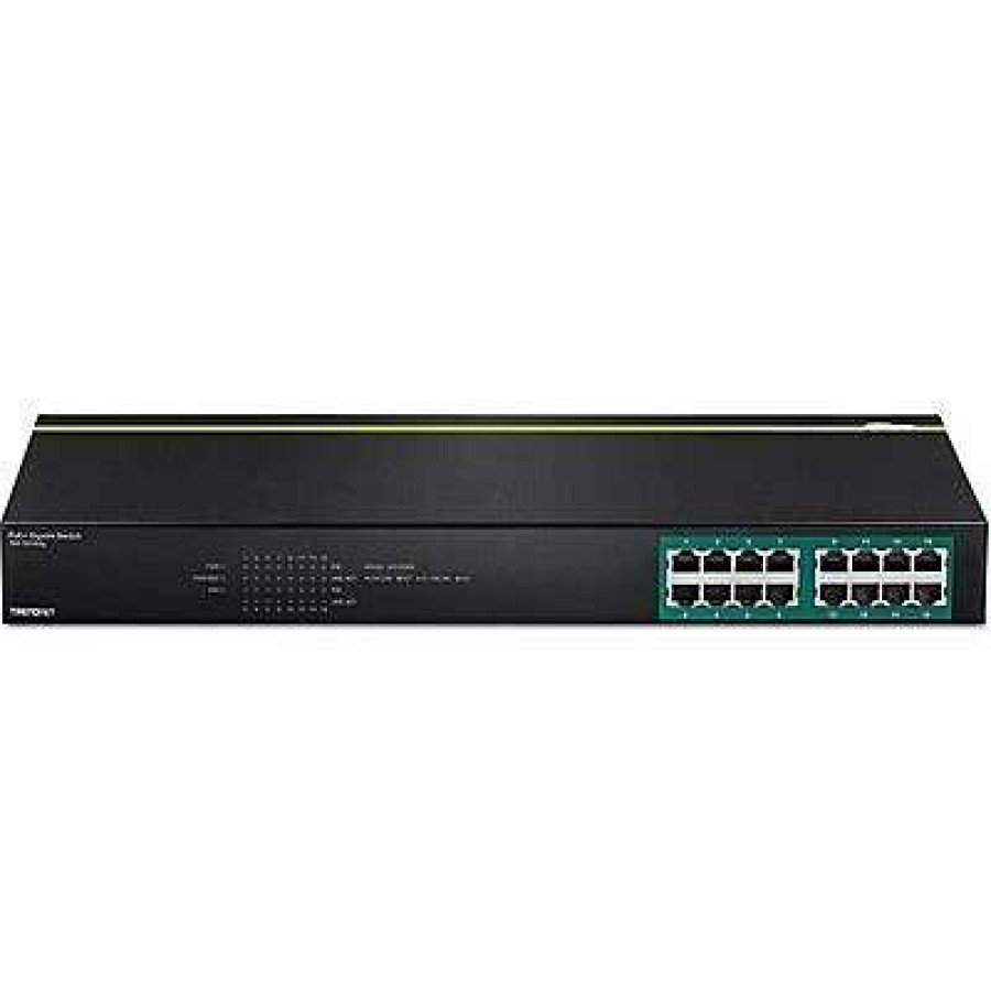 Ethernet Switches * | Ethernet Switches Trendnet Tpe-Tg160G 16-Port Gigabit Poe+ Switch