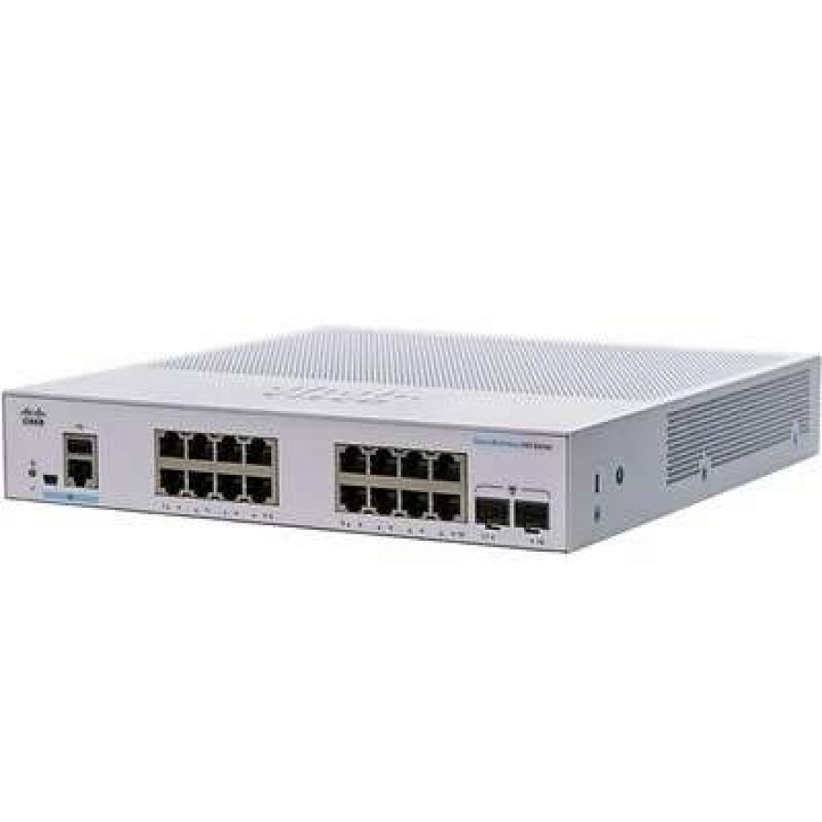 Ethernet Switches * | Ethernet Switches Cisco Business 250 Cbs250-16T-2G-Na 16 Port Gigabit Ethernet Rack Mountable Switch