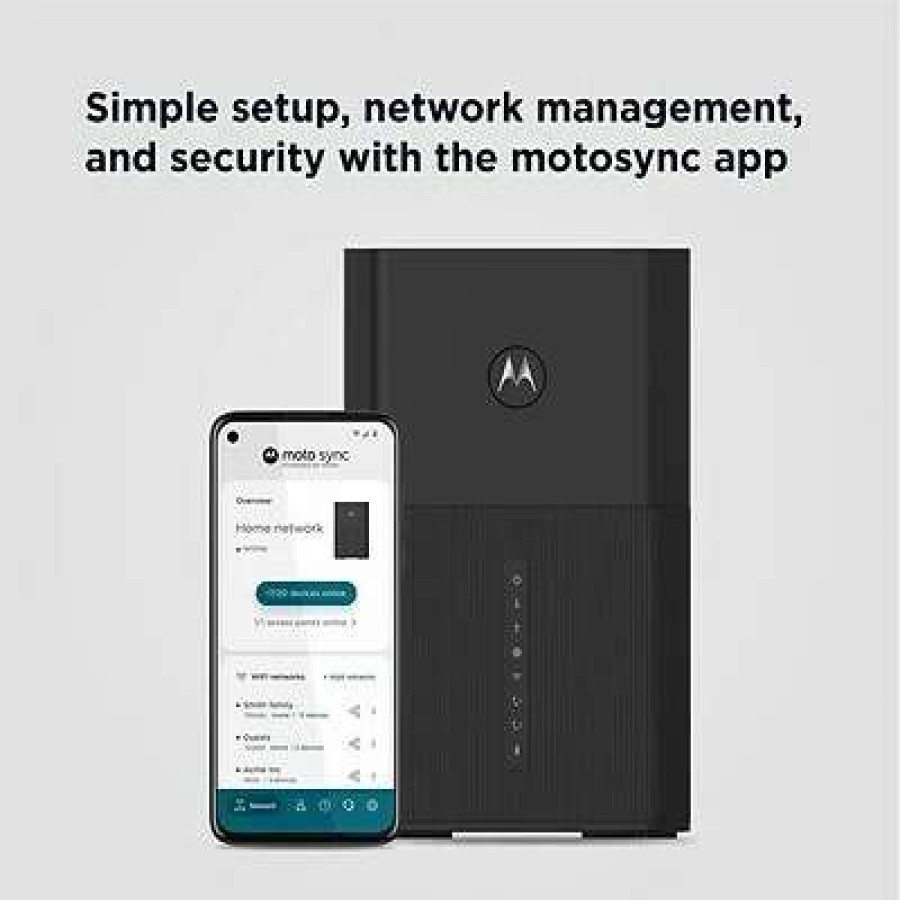 Wireless Routers * | Wireless Routers Motorola Mg8725-10 Ax6000 Router Wireless Dual-Band Multi-Gig Router & Docsis 3.1 Modem