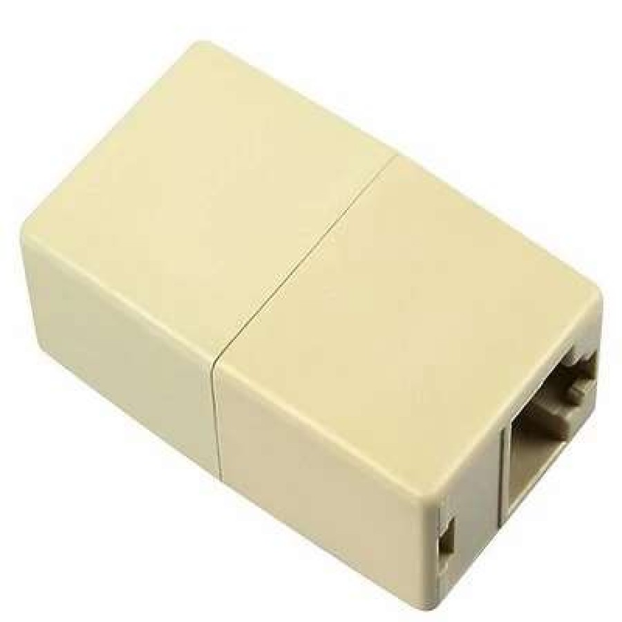 Network Adapters * | Network Adapters Insten Pothrj45Ad01 Rj45 Ethernet Connector Adapter, Light Beige