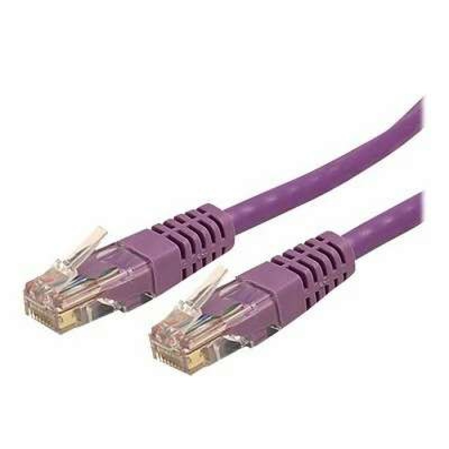 Network Adapters * | Network Adapters Startech Cat 6 Utp Molded Patch Cable, Purple, 20