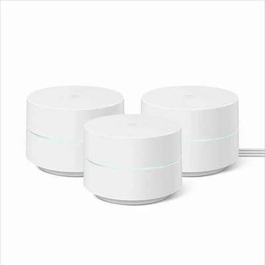 Wireless Routers * | Wireless Routers Google Wi-Fi Ac1200 Dual Band Wireless Mesh Router, White, 3/Pack (Ga02434-Us)