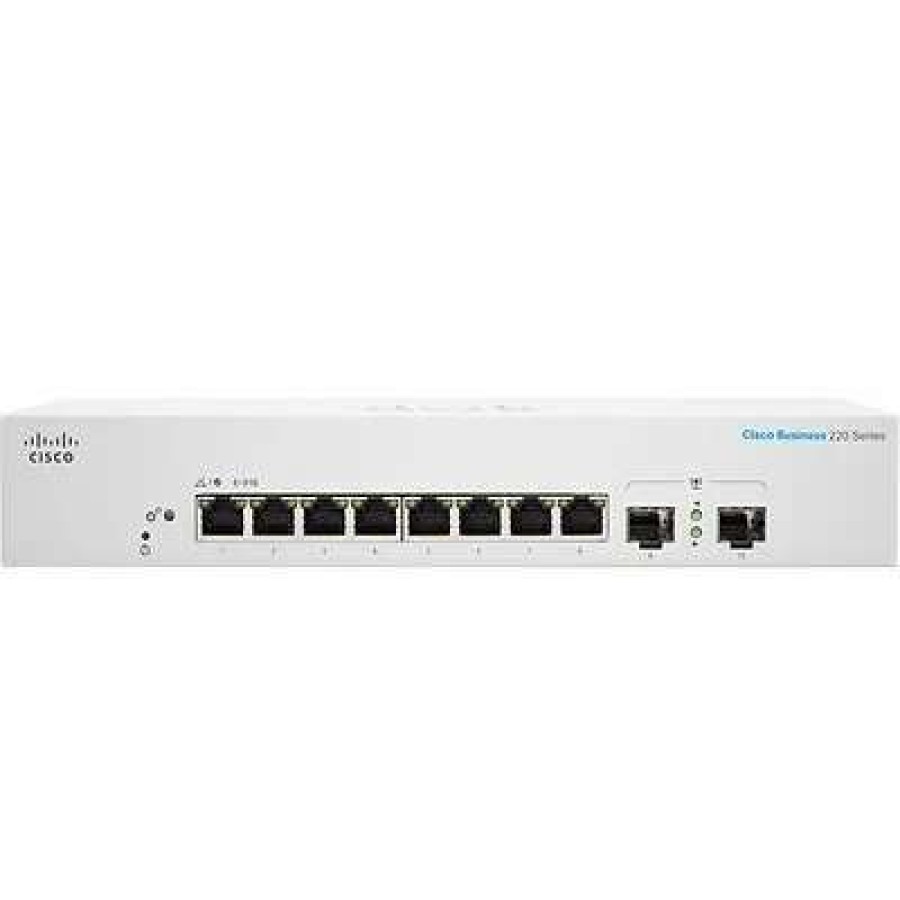 Ethernet Switches * | Ethernet Switches Cisco 220 Cbs220-8T-E-2G-Na 8 Ports Gigabit Ethernet Rack Mountable Switch