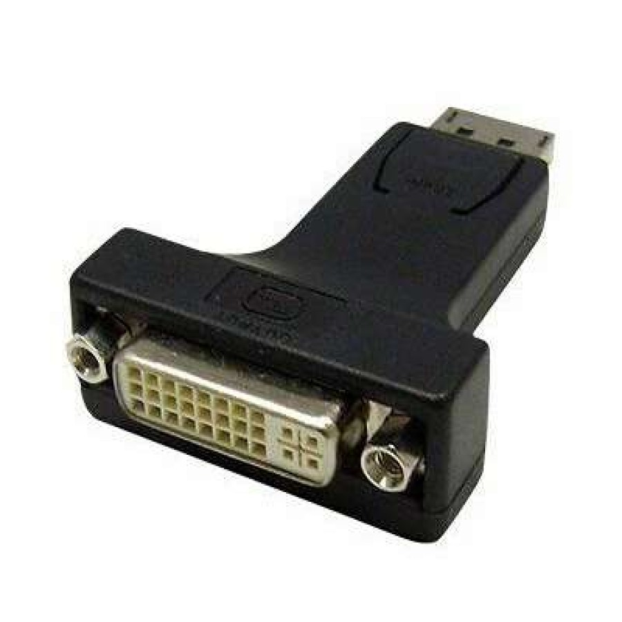 Network Adapters * | Network Adapters 4Xem Displayport To Dvi-I Male/Female Video Adapter; Black