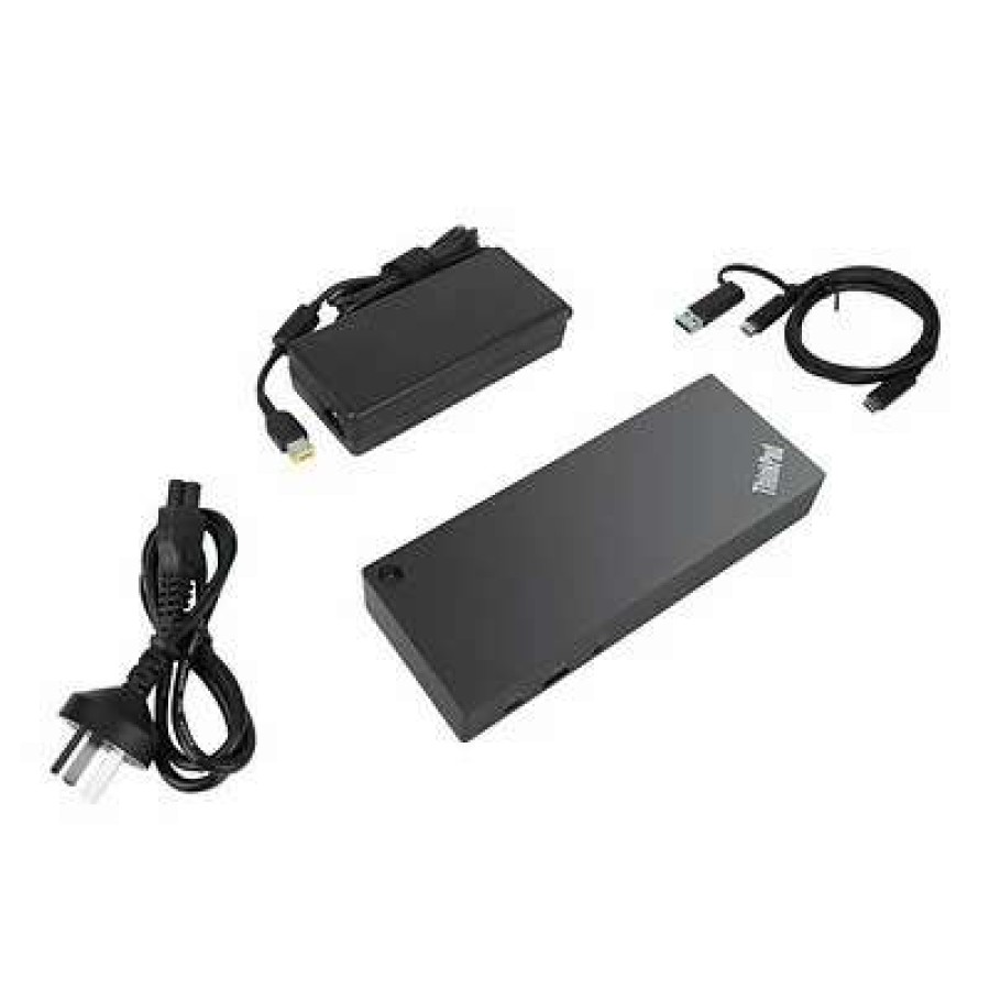 Laptop Accessories * | Laptop Docking Stations Lenovo Thinkpad Hybrid Universal Docking Station For Lenovo (40Af0135Us)