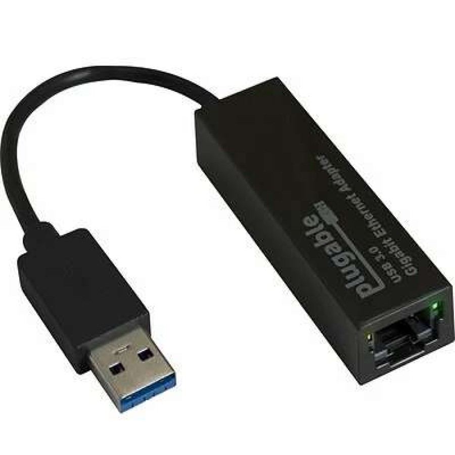 Network Adapters * | Network Adapters Plugable Usb3-E1000 Usb 3.0 Gigabit Ethernet Lan Network Adapter For Computer/Notebook