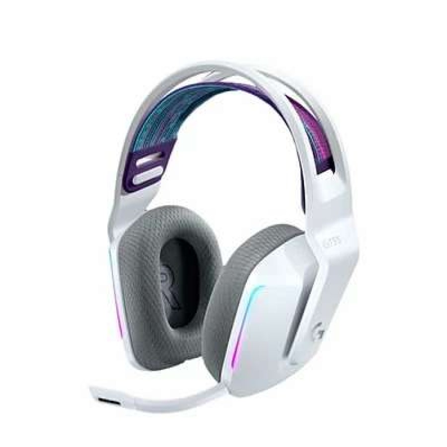 Headsets * | Gaming Headsets Logitech G Series G733 Wireless Over-The-Ear Gaming Headset, White (981-000882)