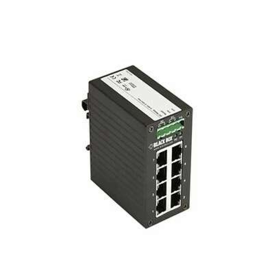 Ethernet Switches * | Black Box Ethernet Switches Blackbox Lgh008A Series Gigabit Ethernet (1000-Mbps) Hardened Temperature Switch (8) 10/100/1000-Mbps Copper (Rj45)