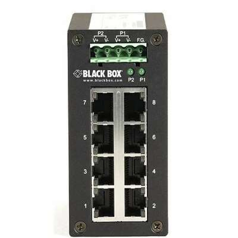 Ethernet Switches * | Black Box Ethernet Switches Blackbox Lgh008A Series Gigabit Ethernet (1000-Mbps) Hardened Temperature Switch (8) 10/100/1000-Mbps Copper (Rj45)