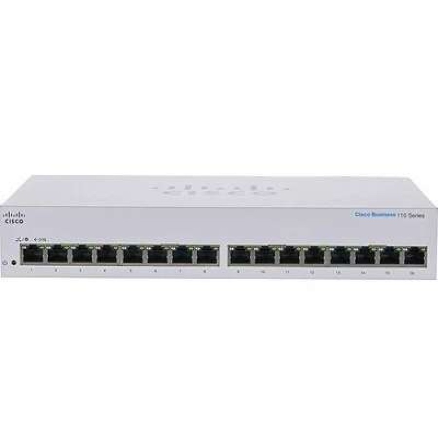 Ethernet Switches * | Ethernet Switches Cisco 110 Cbs110-16T-Na 16 Ports Gigabit Ethernet Rack Mountable Switch