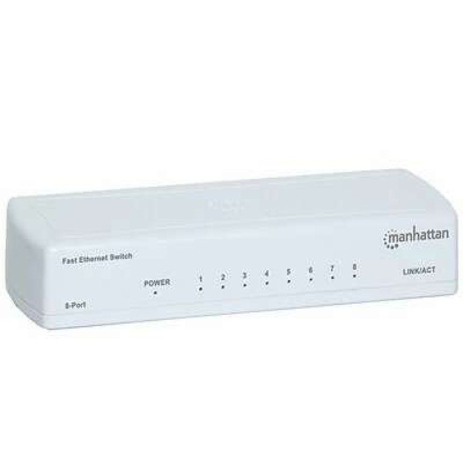 Ethernet Switches * | Ethernet Switches Manhattan 560689 Fast Ethernet Office Switch (8 Port)