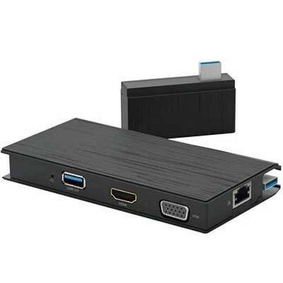 Laptop Accessories * | Laptop Docking Stations Visiontek Vt100 Universal Usb 3.0 Portable Dock